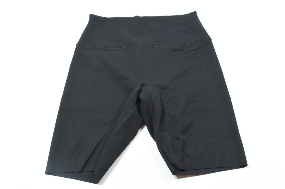 Nike Zenvy High Waisted Biker Shorts Womens Small Black Pull-On Stretch Athletic
